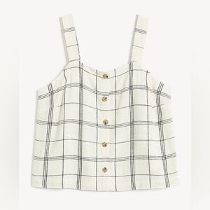 NWT Penningtons Penn Linen Blend Blouse | 5X | Plaid